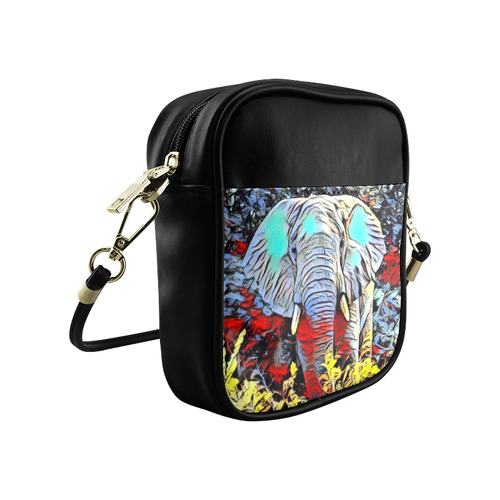 Color Kick - Elephant by JamColors Sling Bag (Model 1627)
