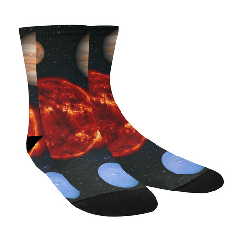 9 planets socks Crew Socks