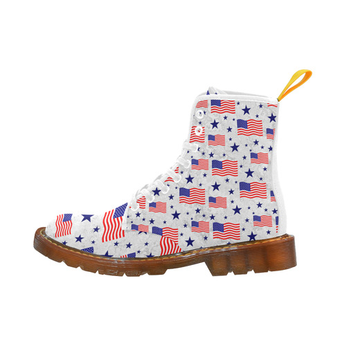 Flag Of The USA Pattern Martin Boots For Women Model 1203H