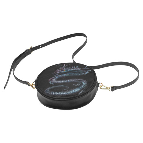 Dragon Swirl Round Sling Bag (Model 1647)