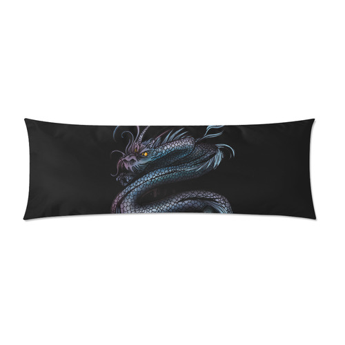 Dragon Swirl Custom Zippered Pillow Case 21"x60"(Two Sides)