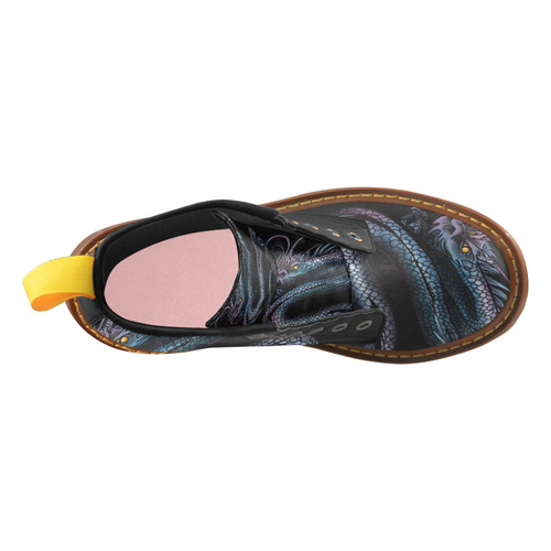 Dragon Swirl High Grade PU Leather Martin Boots For Women Model 402H