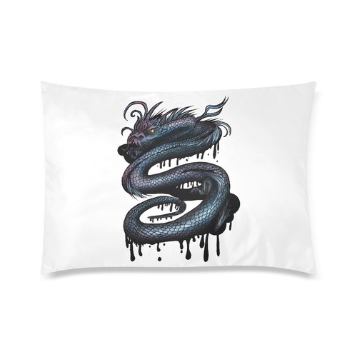 Dragon Swirl Custom Zippered Pillow Case 20"x30" (one side)