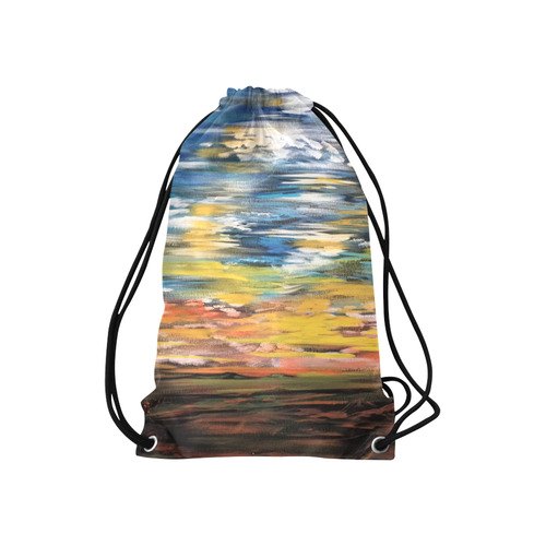 Sundown Small Drawstring Bag Model 1604 (Twin Sides) 11"(W) * 17.7"(H)