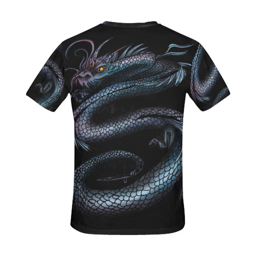 Dragon Swirl All Over Print T-Shirt for Men (USA Size) (Model T40)