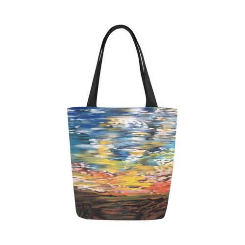 Sundown Canvas Tote Bag (Model 1657)