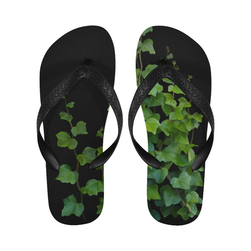 Vines, climbing plant watercolor Flip Flops for Men/Women (Model 040)