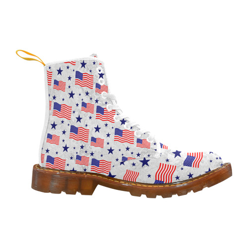 Flag Of The USA Pattern Martin Boots For Men Model 1203H