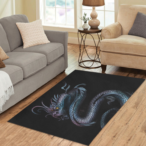 Dragon Swirl Area Rug 5'x3'3''