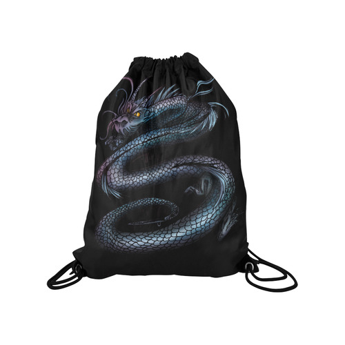 Dragon Swirl Medium Drawstring Bag Model 1604 (Twin Sides) 13.8"(W) * 18.1"(H)