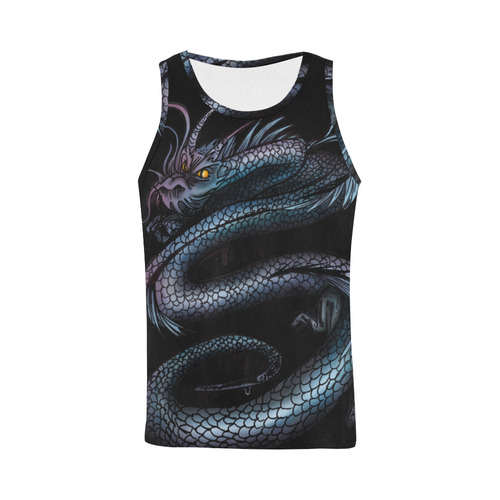 Dragon Swirl All Over Print Tank Top for Men (Model T43)