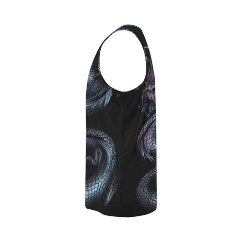 Dragon Swirl All Over Print Tank Top for Men (Model T43)