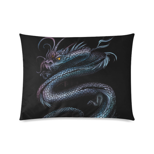 Dragon Swirl Custom Zippered Pillow Case 20"x26"(Twin Sides)