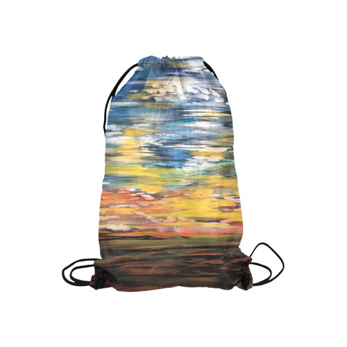 Sundown Small Drawstring Bag Model 1604 (Twin Sides) 11"(W) * 17.7"(H)