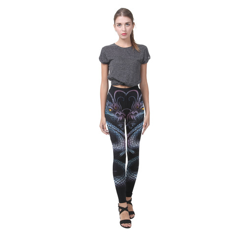 Dragon Swirl Cassandra Women's Leggings (Model L01)