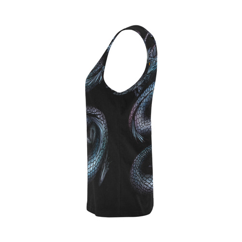 Dragon Swirl All Over Print Tank Top for Women (Model T43)