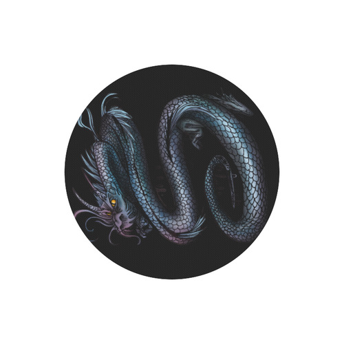 Dragon Swirl Round Mousepad