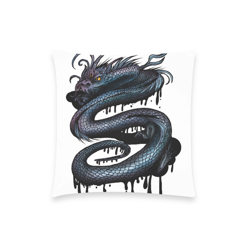 Dragon Swirl Custom  Pillow Case 18"x18" (one side) No Zipper