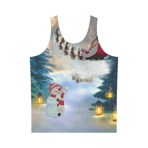 Santa Claus in the night All Over Print Tank Top for Men (Model T43)