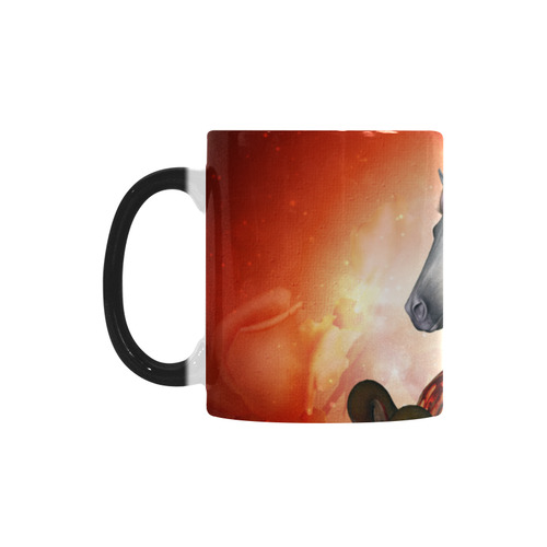 Awesome creepy horse with skulls Custom Morphing Mug