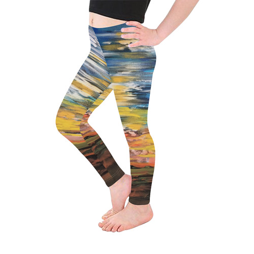 Sundown Kid's Ankle Length Leggings (Model L06)