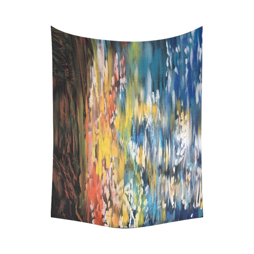 Sundown Cotton Linen Wall Tapestry 80"x 60"