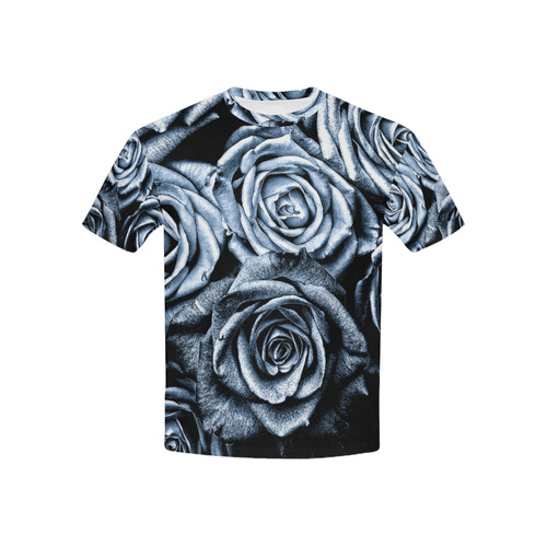 Vintage Blue Roses Kids' All Over Print T-shirt (USA Size) (Model T40)