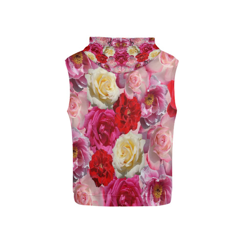Bed Of Roses All Over Print Sleeveless Hoodie for Kid (Model H15)