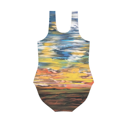 Sundown Vest One Piece Swimsuit (Model S04)