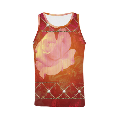 Beautiful soft roses All Over Print Tank Top for Men (Model T43)