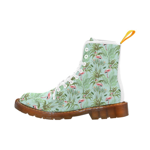 Tropical Flamingo Pattern II Martin Boots For Women Model 1203H