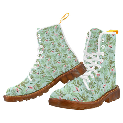 Tropical Flamingo Pattern II Martin Boots For Women Model 1203H