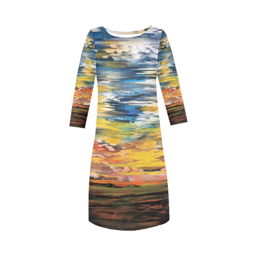 Sundown Round Collar Dress (D22)