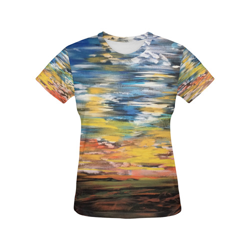 Sundown All Over Print T-Shirt for Women (USA Size) (Model T40)