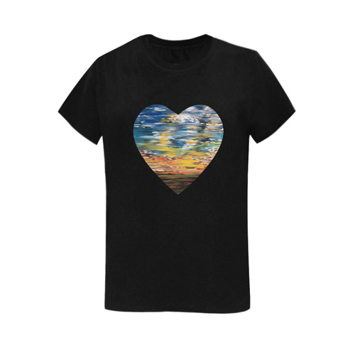 Sundown Women's T-Shirt in USA Size (Two Sides Printing)