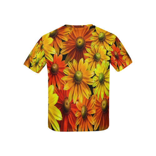 Bright Orange And Yellow Gerbera Daisies Kids' All Over Print T-shirt (USA Size) (Model T40)