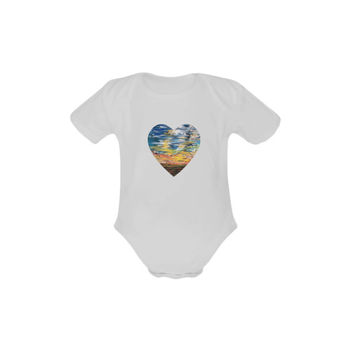 Sundown Baby Powder Organic Short Sleeve One Piece (Model T28)