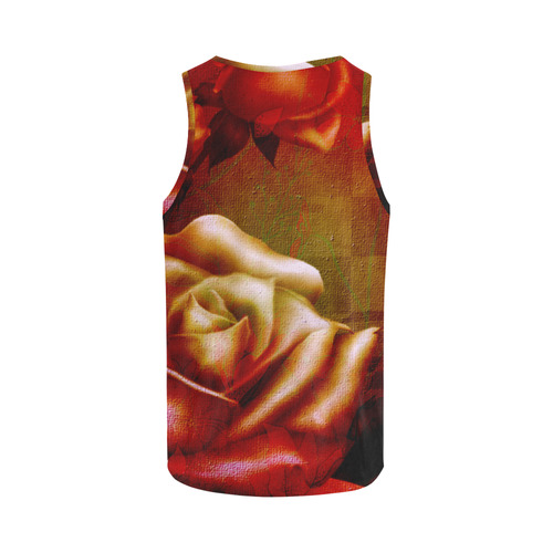 Wonderful red roses All Over Print Tank Top for Men (Model T43)