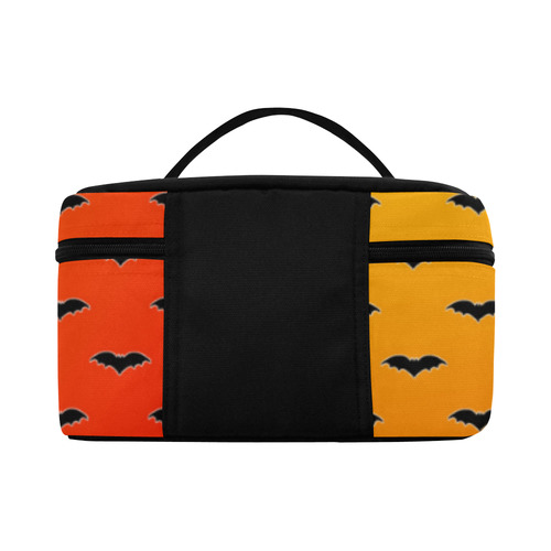 Tiny Bats Orange Cosmetic Bag/Large (Model 1658)