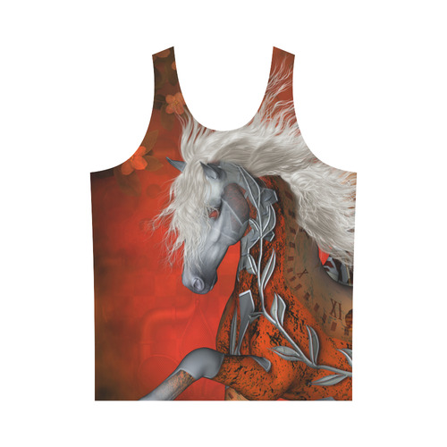 Awesome steampunk horse with wings All Over Print Tank Top for Men (Model T43)