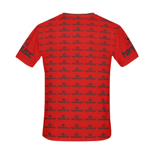 hannmusic red logo shirt All Over Print T-Shirt for Men (USA Size) (Model T40)