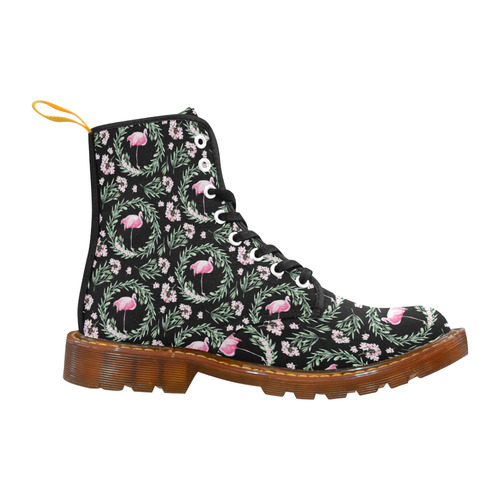 Tropical Flamingo Pattern III Martin Boots For Women Model 1203H