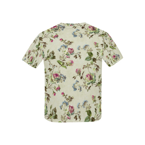 Victorian Vintage Roses Kids' All Over Print T-shirt (USA Size) (Model T40)