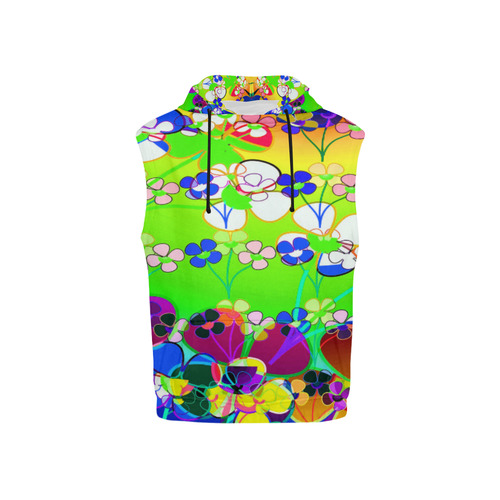 neon flowers hoodie