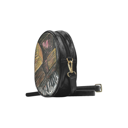 Broken Piano Round Sling Bag (Model 1647)