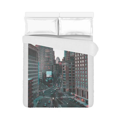City Skyline Duvet Cover 86"x70" ( All-over-print)