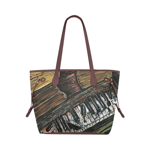 Broken Piano Clover Canvas Tote Bag (Model 1661)