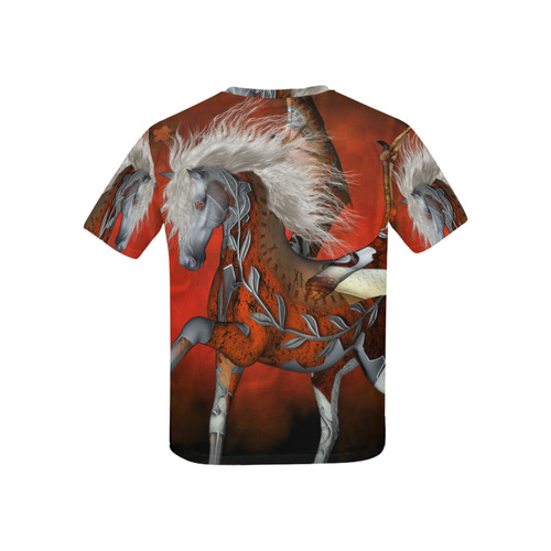 Awesome steampunk horse with wings Kids' All Over Print T-shirt (USA Size) (Model T40)