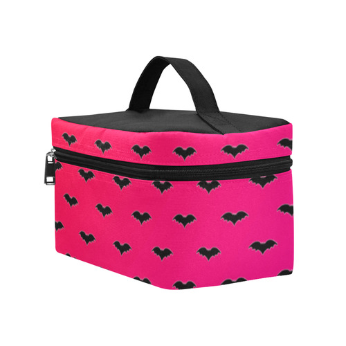 Tiny Bats Pink Cosmetic Bag/Large (Model 1658)