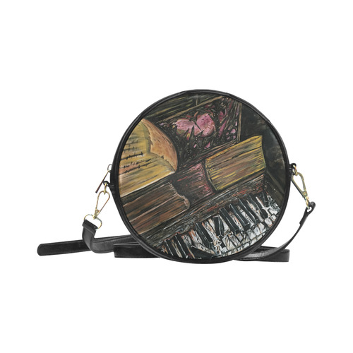 Broken Piano Round Sling Bag (Model 1647)